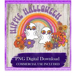 Hippie Halloween PNG, Sublimation, DtG Printing