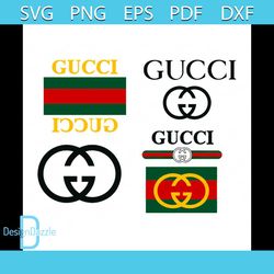 Logo Gucci Bundle svg, logo svg, fashion logo svg, fashion svg, shirt logo svg, brand svg, famous brand svg, fashion sty