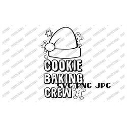 Cookie Baking Crew Coloring SVG, Merry Christmas Coloring svg, Gingerbread cookies, Cartoon, Instant Download svg png jp
