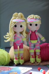 Crochet Barbie & Ken amigurumi pattern 2 in 1 Eng PDF