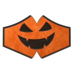 Pumpkin mask halloween embroidery design, Halloween design, Embroidered shirt, Halloween Embroidery, Digital download