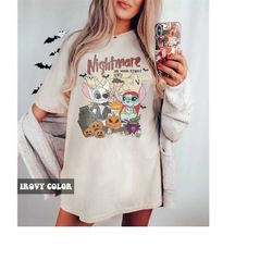 Vintage The Nightmare On Main Street Halloween Shirts, Stitch Halloween Shirt, Retro Disney Halloween Shirt, Pumpkin Hal