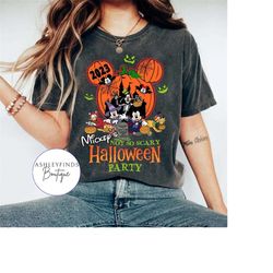 Mickey's not so scary Halloween Party 2023 shirt, Mickey & friends pumpkin shirt, Disney Halloween shirts, Disney world