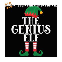 The Genius Elf Svg, Christmas Svg, Elf Genius Svg, Elf Svg, Genius Svg, Xmas Svg