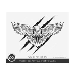 Eagle SVG Claw scratches - eagles svg, bald eagle svg, cricut, eagle png, dxf, eps