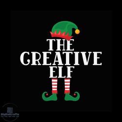 The Creative Elf Svg, Christmas Svg, Elf Creative Svg, Elf Svg, Merry Christmas Svg