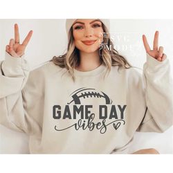 Game Day Vibes SVG PNG PDF, Game Day Svg, Football Svg, Game Day Shirt, Football Mom Svg, Football Game Day Svg, Game Da