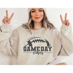 Game Day Vibes SVG PNG PDF, Game Day Svg, Football Svg, Game Day Shirt, Football Mom Svg, Football Game Day Svg, Game Da
