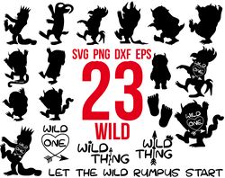 Where The Wild Things Are svg Bundle, Wild One svg, Wild Things svg, Wild One png, Where The Wild Things Are svg
