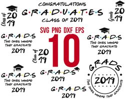 Graduation SVG Bundle, Graduation Silhouettes Svg, Graduation Cap Svg, Class of Svg