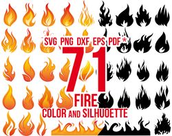 Flame SVG Bundle, Fire svg, Fire SVG, Flame Clipart, Flames Cricut, Flames Silhouette svg