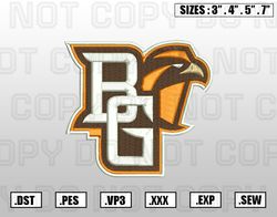 Bowling Green Falcons Embroidery File, NCAA Teams Embroidery Designs, Machine Embroidery Design File