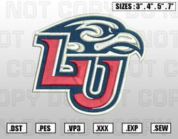 Liberty Flames Embroidery File, NCAA Teams Embroidery Designs, Machine Embroidery Design File