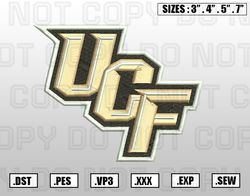 UCF Knights Embroidery File, NCAA Teams Embroidery Designs, Machine Embroidery Design File