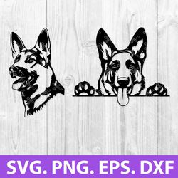 German Shepherd Bundle Svg, German Shepherd SVg, Dog Svg, Animal Svg, Png Dxf Eps File