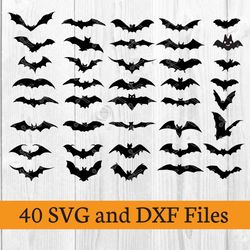 Halloween Bat Bundle Svg, Halloween Bat Svg, Bat Cricut Svg, Halloween Svg, Dxf Digital File