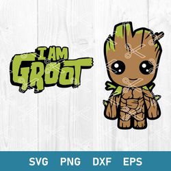 I Am Groot Svg, Baby Groot Svg, Guardians Of The Galaxy Svg, Marvel Svg, Png Dxf Eps Digital File
