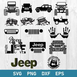 Jeep Bundle Svg, Jepp Svg, American Jeep Svg, Car Svg, Png Dxf Eps Digital File