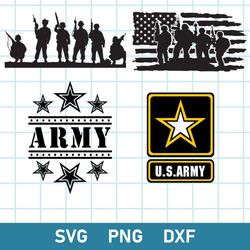 Military Svg, Army Svg, Usa Army Svg, Army Veteran Svg, 4th July Svg, Png Dxf File