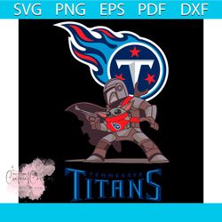 Mandalorian Baby Yoda Titans Svg, Sport Svg, Tennessee Titans Svg, Tennessee Titans Football Team Svg, Mandalorian Svg,