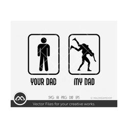 Wrestling SVG Your dad my dad - wrestling svg, wrestler svg, wrestle svg, silhouette, png, cut file, clipart