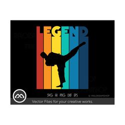 Karate SVG Legend - karate svg, martial arts svg, taekwondo svg, dxf, png