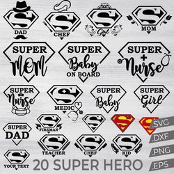 Superman Logo Bundle, Superman svg, Dripping Superhero logo SVG