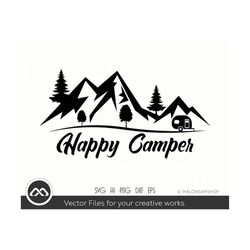 Awesome Camping SVG Happy Camping - camping svg, camper svg, happy camper svg, adventure svg, png