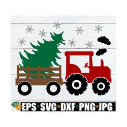 Tractor with a Christmas tree. Christmas tree in a tractor. Cute Christmas svg. Christmas decor svg. Cute Christmas iron