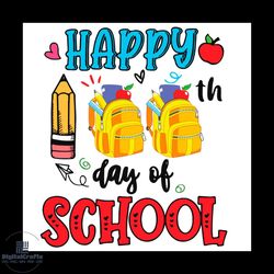 Happy 100th Day Of School Svg, 100 Days Of School Svg