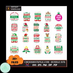 20 Files Baby It's Cold Outside Bundle Svg, Christmas Svg