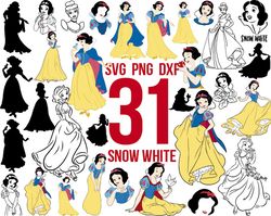 Snow White svg Bundle, Snow White svg, Snow White png svg, Snow White bundle