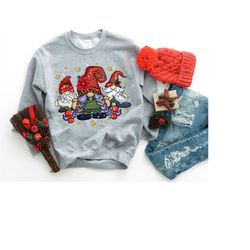 Vintage Gnomes Shirt, Christmas Shirt, Christmas Gnome Sweatshirt, Christmas Family Shirt, Gnome Shirt,  Santa Shirt, Wi