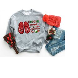 Crocin' Around The Christmas Tree Shirt, Christmas Shirt, Christmas Sweatshirt, Christmas Family Shirt, Santa Shirt, Win