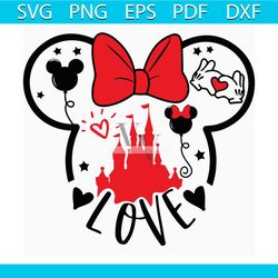 Disney Valentine Svg, Valentine Svg, Disney Svg, Minnie Svg, Mickey Mouse Svg, Disney Lovers Svg, Love Svg, Valentines D