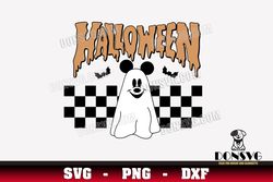 Halloween Mickey Mouse Ghost SVG PNG DXF for Cricut Silhouette Cut Files Disney Designs