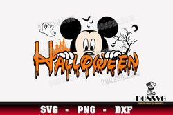 Halloween Spooky Mickey Mouse SVG PNG DXF for Cricut Silhouette Cut Files Disney Designs