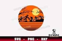Disney Halloween Trick Treating SVG PNG DXF for Cricut Silhouette Cut Files Mickey Designs
