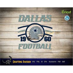 Dallas Football Digital Design for cutting & sublimation - SVG, AI, PNG, Cricut and Silhouette Studio
