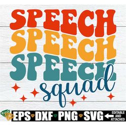 Speech Squad, Matching Speech teacher Shirts svg, Speech Teacher svg, SLP svg, Speech Language Pathologist Graduation SV