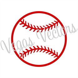 baseball outline svg, baseball outline clipart png, digital download, cut file, sublimation, clipart (includes svg/dxf/p