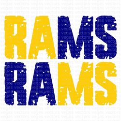 Rams SVG, Rams Grunge PNG, Football Shirt SVG, Digital Download, Cut File, Sublimation, Clipart (includes svg/dxf/png/jp