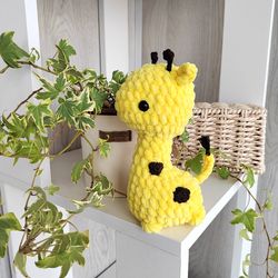 giraffe crochet plush toy handmade