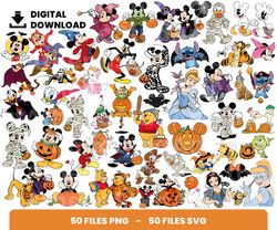 Bundle Layered Svg, Halloween Svg, Halloween Mickey Svg, Digital Download, Clipart, PNG, SVG, Cricut, Cut File