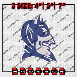 Duke Blue Devils Logo Embroidery files, NCAA Embroidery Designs, Duke Blue Devils Machine Embroidery, NCAA Design