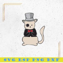 Cat Magician SVG, Happy Cat SVG, Magic Animal SVG