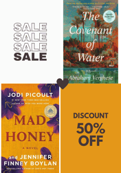 Mad Honey by Jodi Picoult & The Covenant of Water by Abraham Verghese Bundle Mad Honey, The Covenant of Water