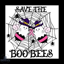 Save The Boo Bees Svg, Halloween Svg, Thankful Svg