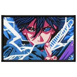 Sasuke sword embroidery design, Naruto embroidery, Anime design, Embroidery shirt, Anime shirt, Digital download