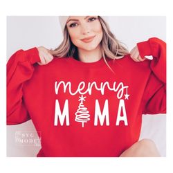 Merry Mama SVG PNG PDF, Christmas Vibes Svg, Christmas Mom Svg, Merry Christmas Svg, Christmas Svg, Christmas Jumper Svg